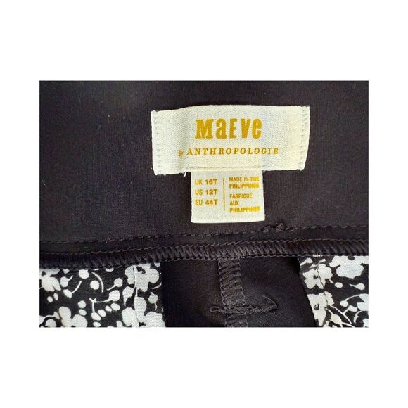 Anthropologie by Maeve Naomi Ponte Wide Leg Flare Pants, Size 12 Tall - Picture 12 of 12